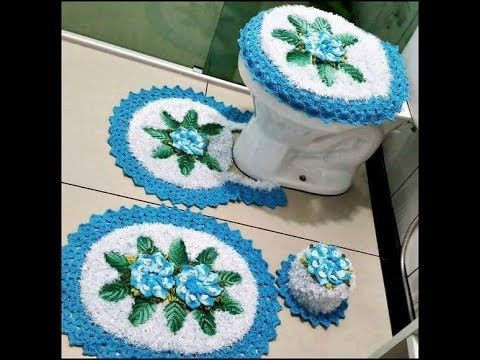 Inspiration. Crochet Bathroom Accessories.