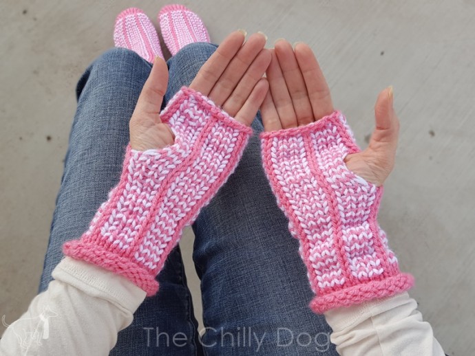 Inspiration. Knit Fingerless Gloves.