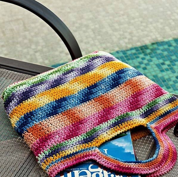 ​Multicolored Crochet Bag