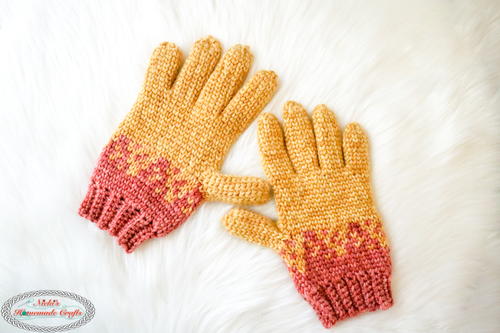 ​Flying Hearts Crochet Gloves