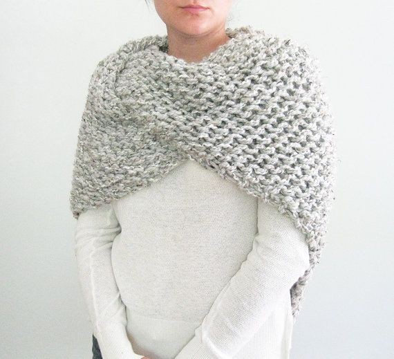 Inspiration. Knit Shawl Wrap.