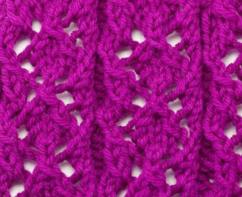 ​Knit Diamond Rib Pattern