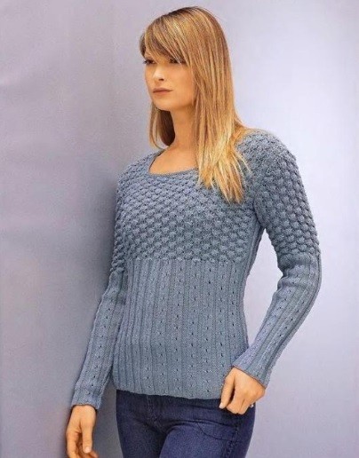 ​Light-Blue Knit Pullover