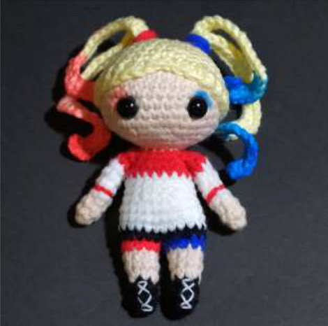 Helping Ann. Harley Quinn Amigurumi Doll. Helping Ann. Harley Quinn Amigurumi Doll.