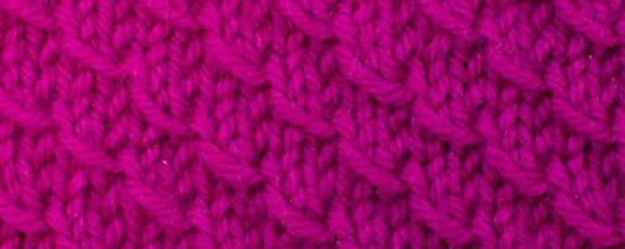 ​Knit Diagonal Scallop Pattern