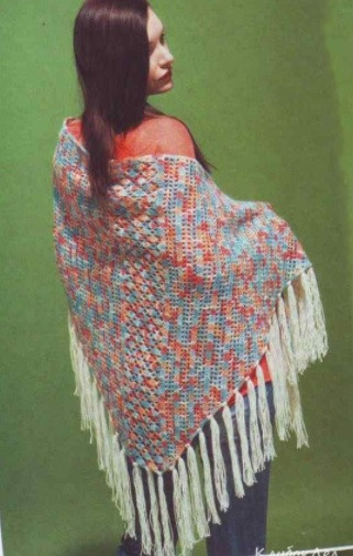 Melange Crochet Shawl