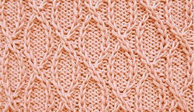 Crossed Loops Knit Stitch Crossed Loops Knit Stitch