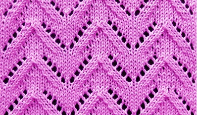 Knit Chevron Pattern