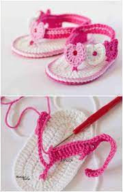 Inspiration. Crochet Baby Sandals.