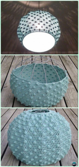 Inspiration. Crochet Lamp Shades.