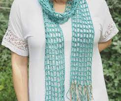 Inspiration. Crochet Summer Scarves.