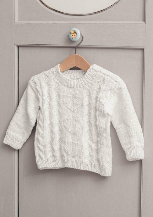 ​White Sweater for Baby Boy