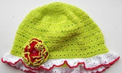 ​Crochet Summer Baby Girl Hat