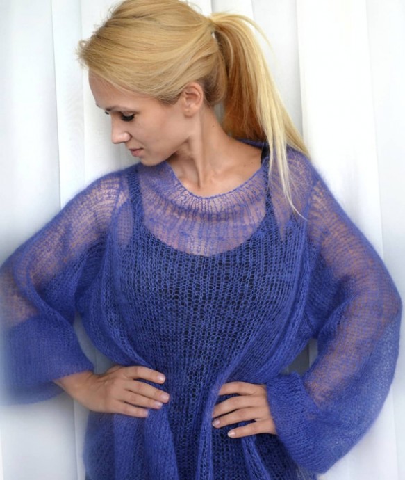 ​Spider Stitch Loose Pullover