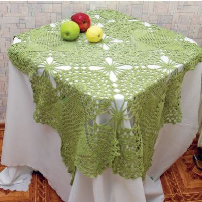 ​Green Crochet Dishcloth