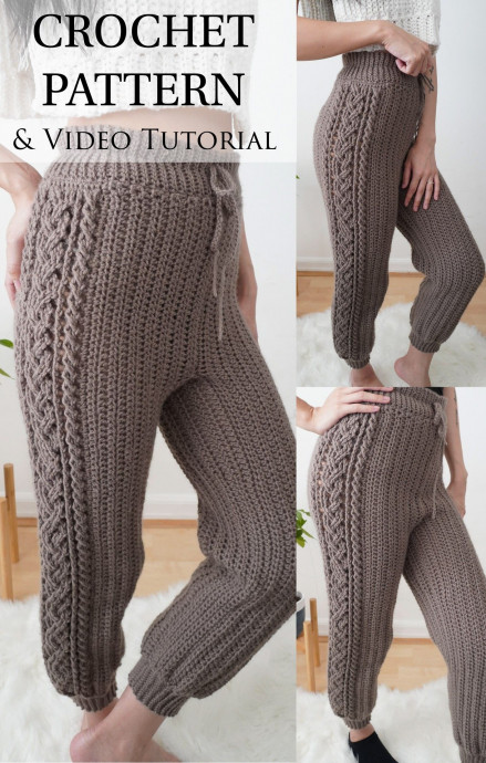 Inspiration. Crochet Pants.