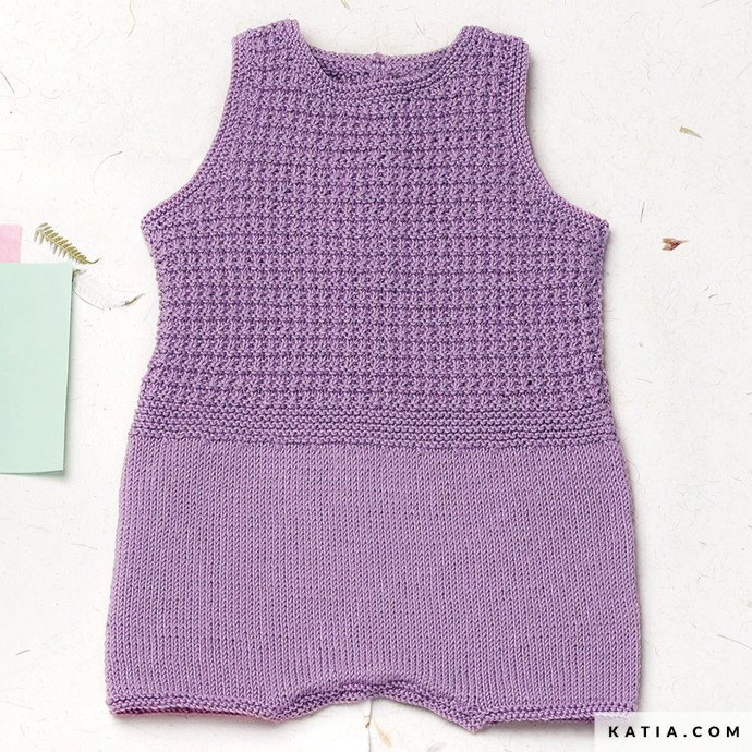 Inspiration. Knit Baby Rompers.