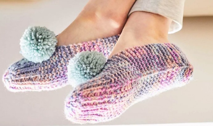 Inspiration. Knit Slippers.