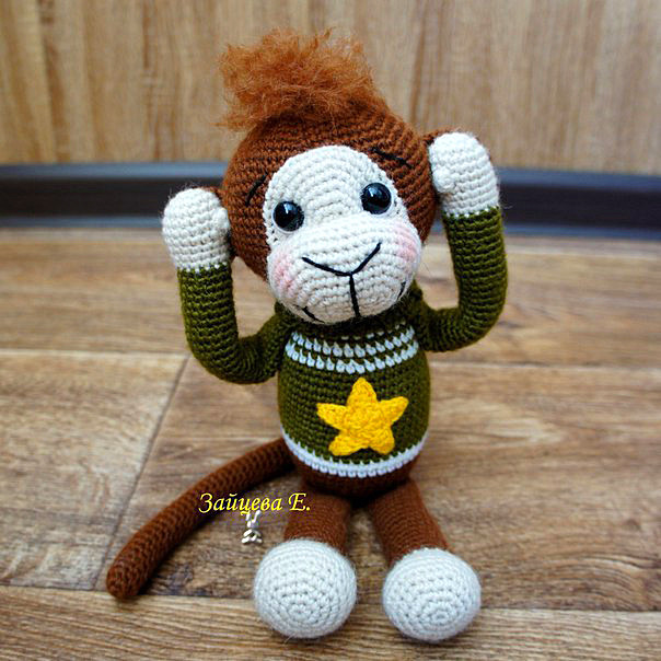 Inspiration. Crochet Amigurumi Monkeys.