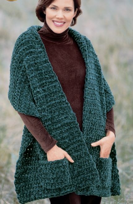 Inspiration. Knit Shawl Wrap.