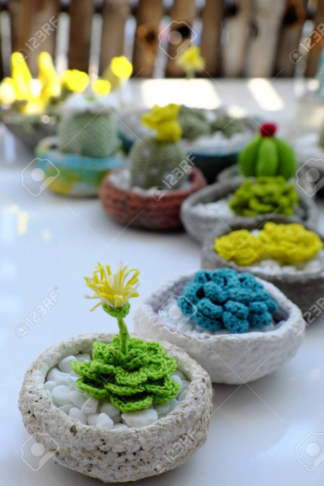 Inspiration. Crochet Garden Decroations.