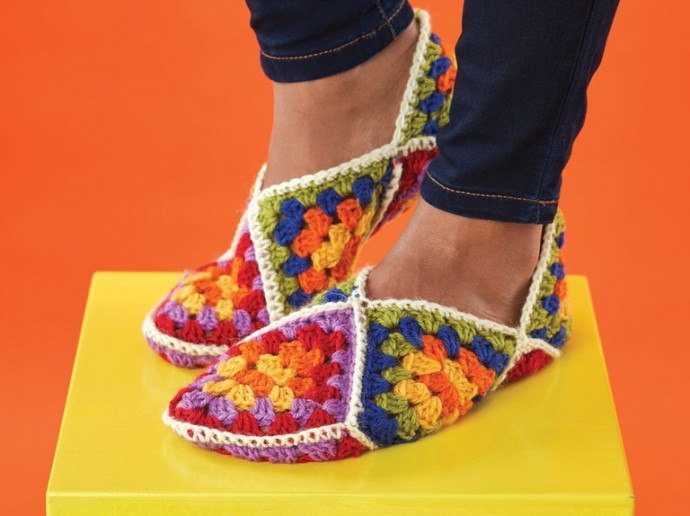 Inspiration. Crochet Slippers.