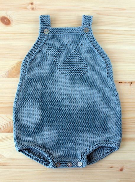Inspiration. Knit Baby Rompers.