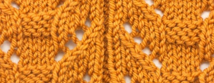 Knit Totem Pole Lace Pattern