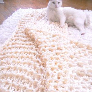 ​One Hour Arm Knit Blanket