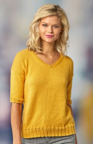 Yellow Knit Blouse Yellow Knit Blouse