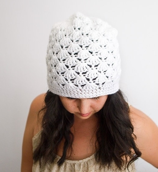 Crochet Beanie with Shells Pattern Crochet Beanie with Shells Pattern