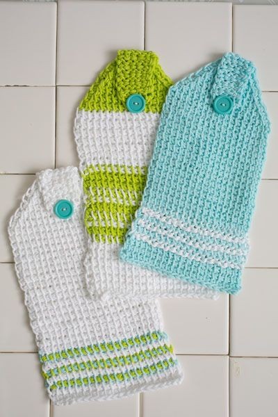 Inspiration. Crochet Kitchen Towels.