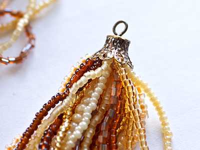 Thick Necklace from Small Beads Thick Necklace from Small Beads