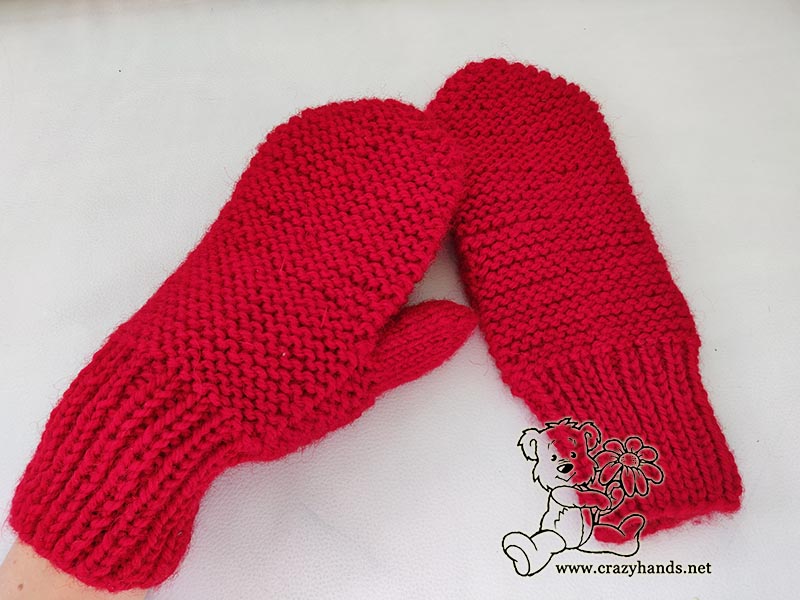 Red Cozy Mittens Red Cozy Mittens