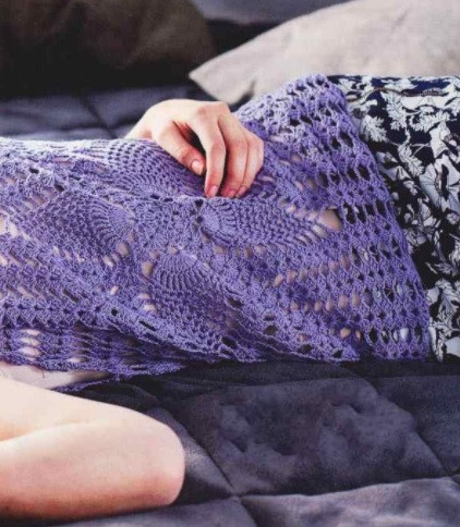 ​Violet Crochet Blouse