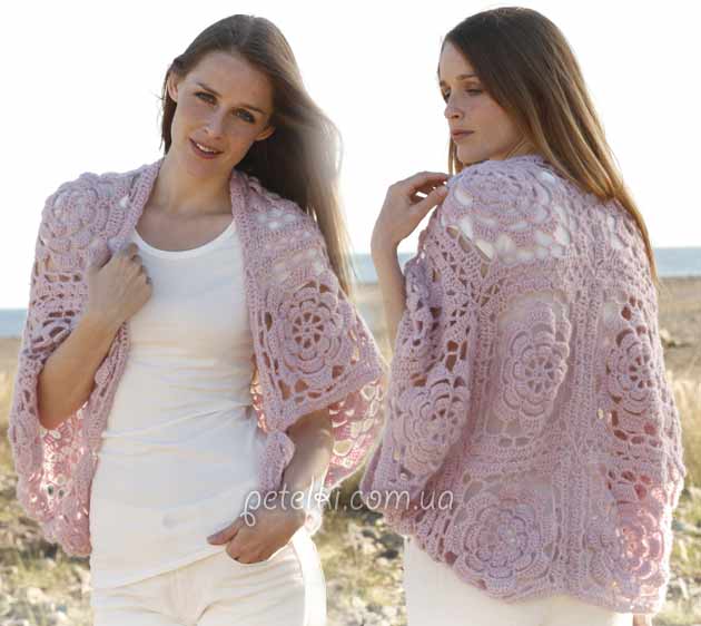 ​Bolero With Crochet Motives