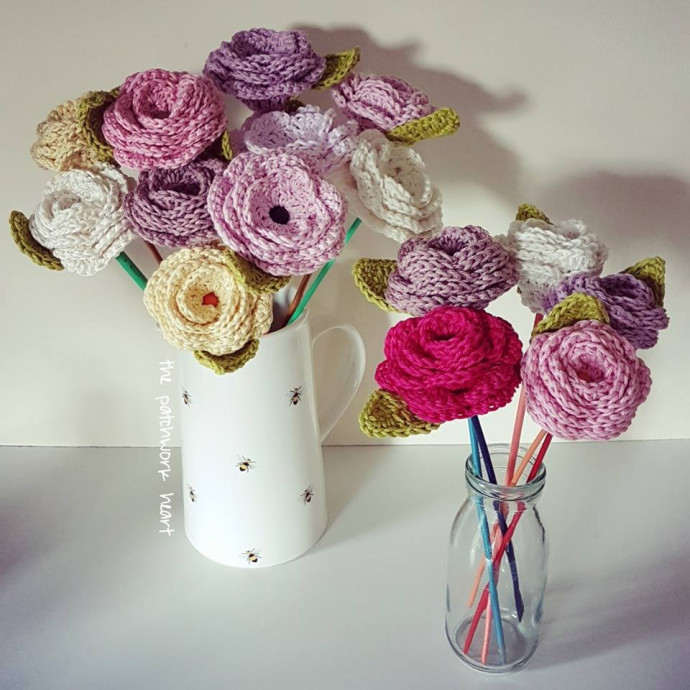 Inspiration. Crochet Bouquets.