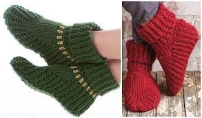 Inspiration. Crochet Women's Slippers.