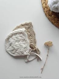 Inspiration. Knit Baby Bonnets.