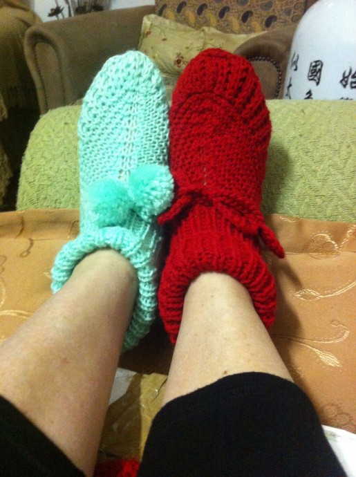 Inspiration. Knit Slippers.