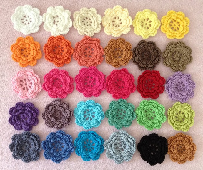 Inspiration. Crochet Flowers.