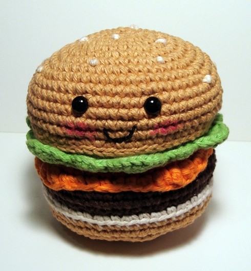 Helping our users. ​Crochet Amigurumi Hamburger.