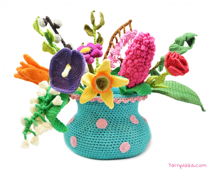 Inspiration. Crochet Bouquets.