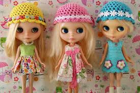 Inspiration. Crochet Dolls' Hats.