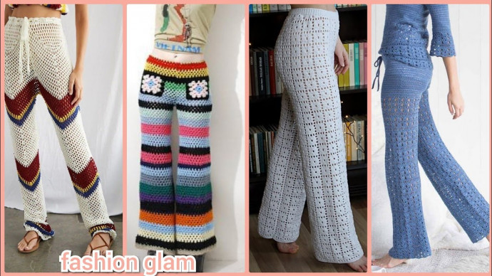 Inspiration. Crochet Pants.