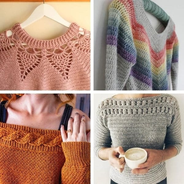 Inspiration. Crochet Sweaters.