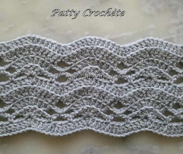 Nice and Elegant Crochet Waves Stitch Pattern Nice and Elegant Crochet Waves Stitch Pattern