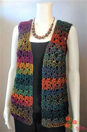 Inspiration. Long Crochet Vests.