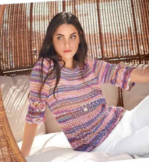 Complete Guide to Knitting a Stylish Top with Lana Grossa Allegro Print Yarn Complete Guide to Knitting a Stylish Top with Lana Grossa Allegro Print Yarn