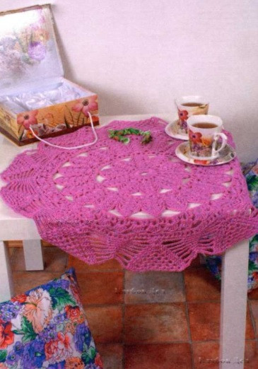 ​Crochet Pink Doily